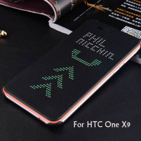 Калъф тефтер DOT VIEW Оригинален за HTC ONE X9 черен